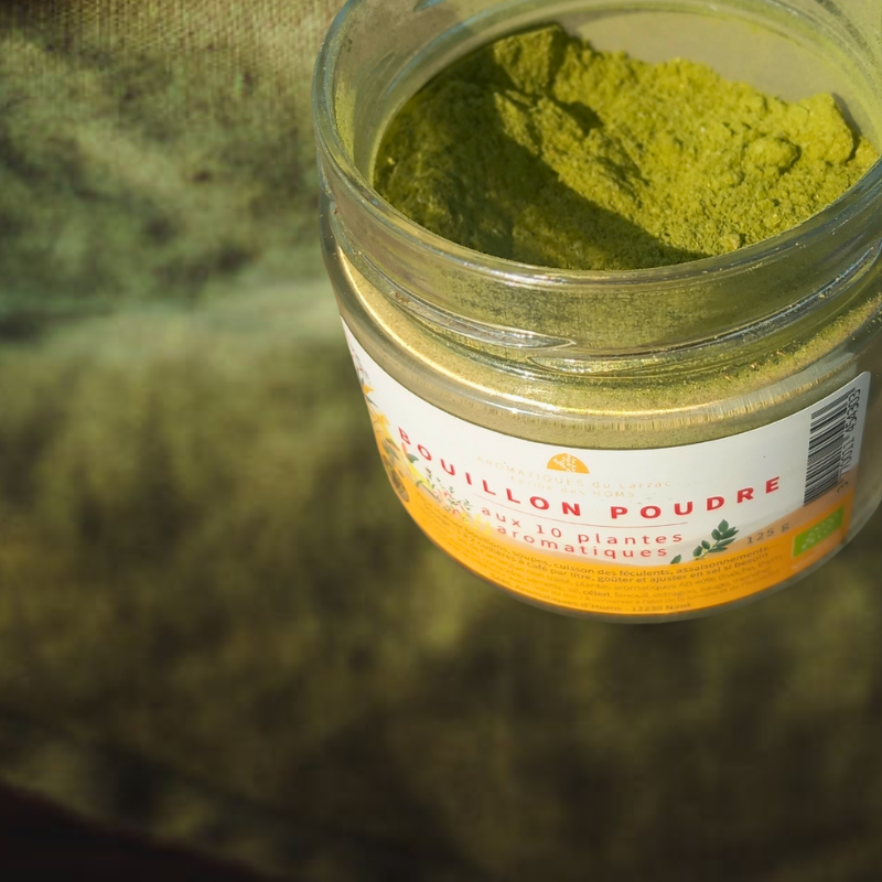 Bouillon Poudre Bio aux plantes Aromatiques d'Aveyron (125g)