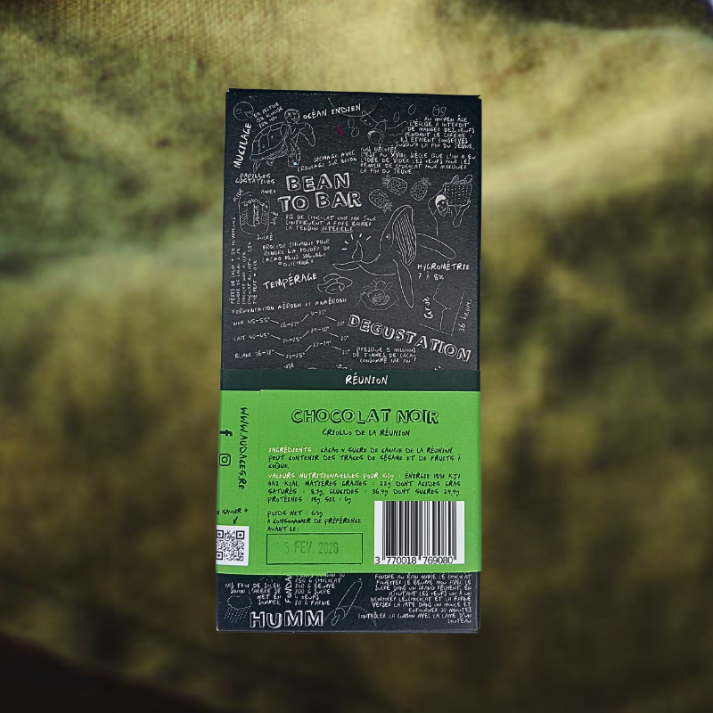 Chocolat noir de l'île de La Réunion 70% - Origine France