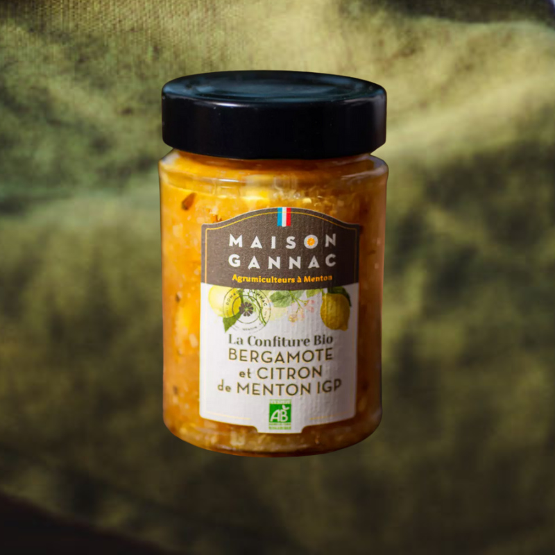 Confiture Bio de Bergamote et Citron de Menton IGP