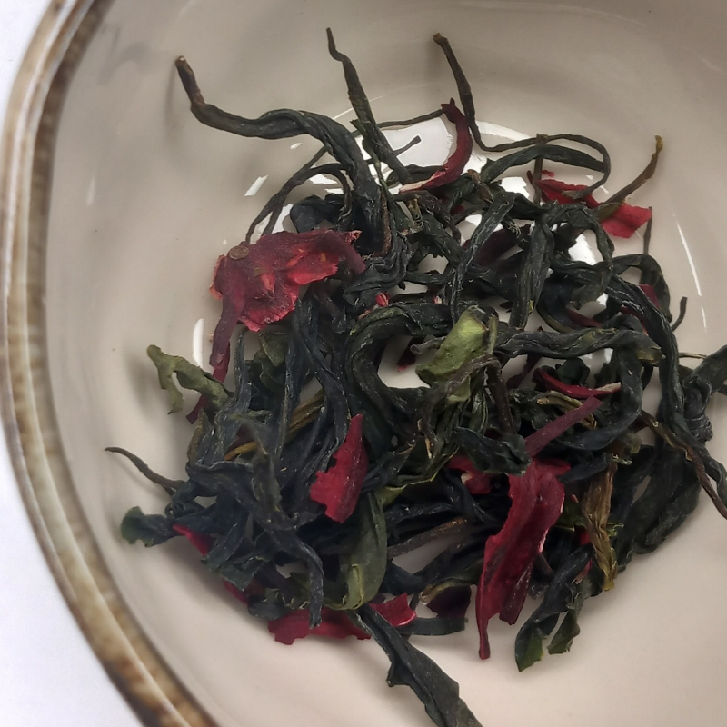 Thé Vert d'Occitanie et Fleurs d'hibiscus de Guyane Française (20g)