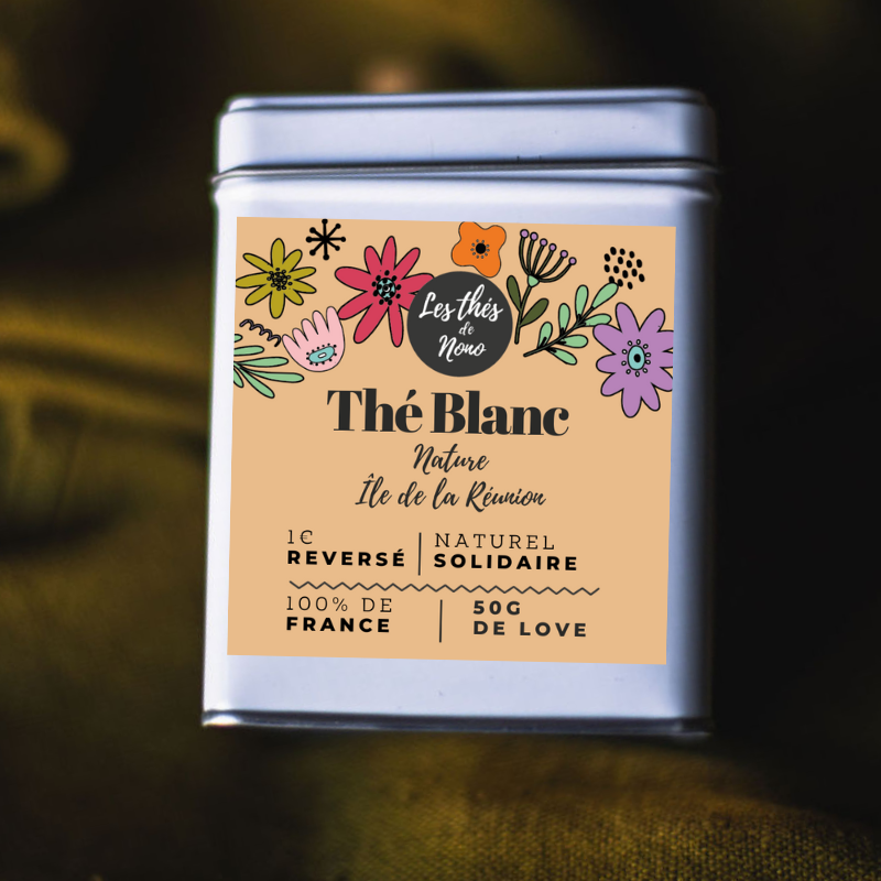 Boite thé blanc île de la Réunion Les Thés de Nono