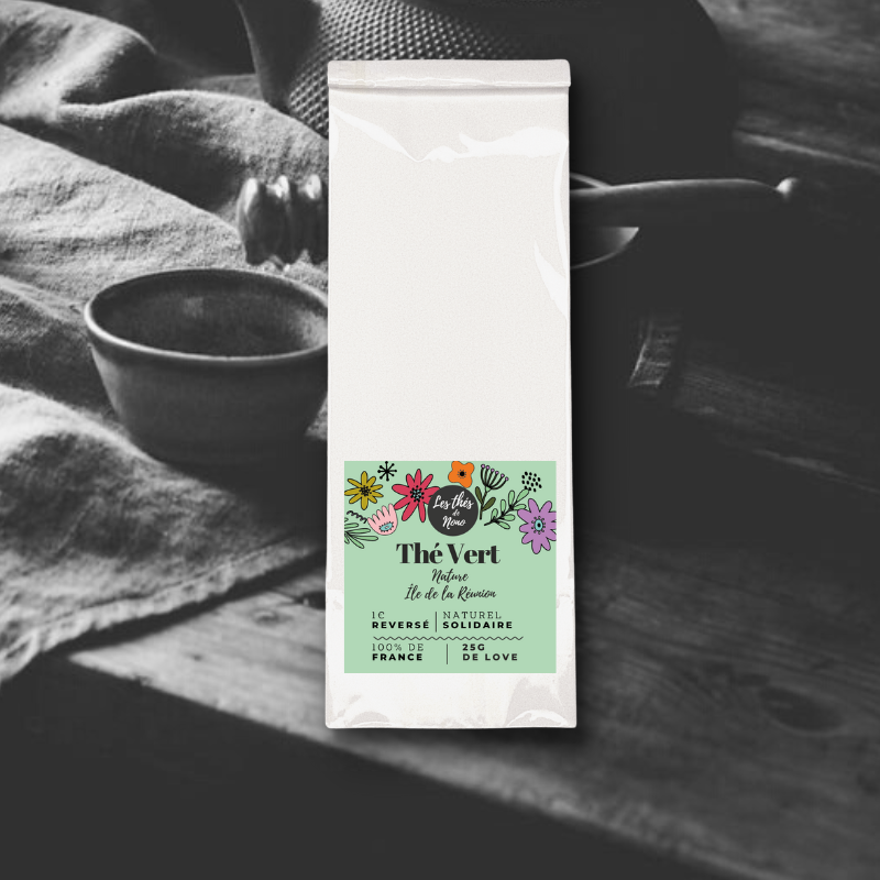 Sachet thé vert île de la Réunion - les thés de nono