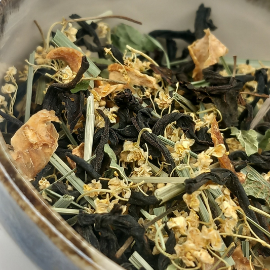 Thé Noir d'Occitanie Citron de Menton IGP et Fleurs de sureau de Bretagne